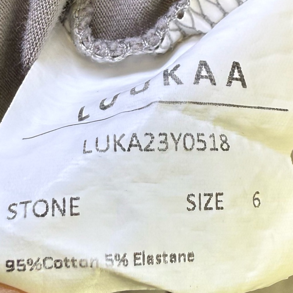LUUKAA Earth Gray Shirt Tunic Dress Stone Lagenlook Layered Oversized boho US 16 - Picture 16 of 16